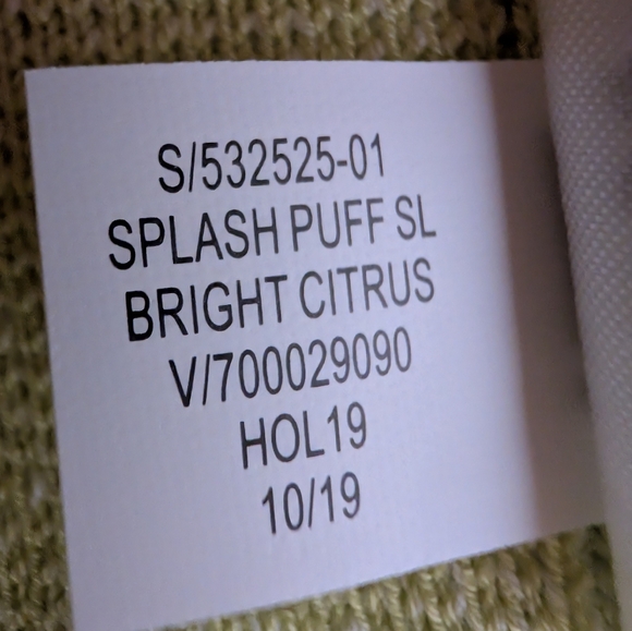 NWT Banana Republic Balloon Sleeve Knit 42%Cotton lime green Sweater Top Size XL - Picture 11 of 12